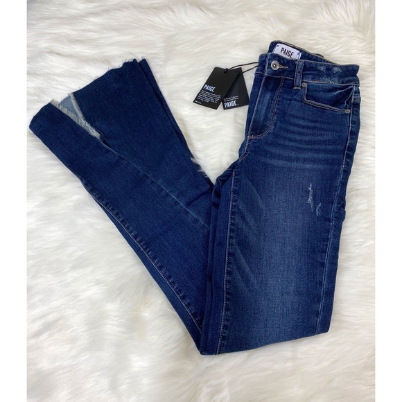 NEVER USED, Paige high rise flare twist jeans - Picture 3 of 5